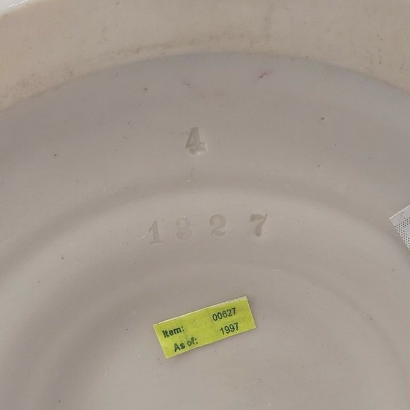 Bronze Austrian Teplitz Amphora Porcelain Bowl with Boy Flowers 8" c.1892-1905 - Picture 8 of 8